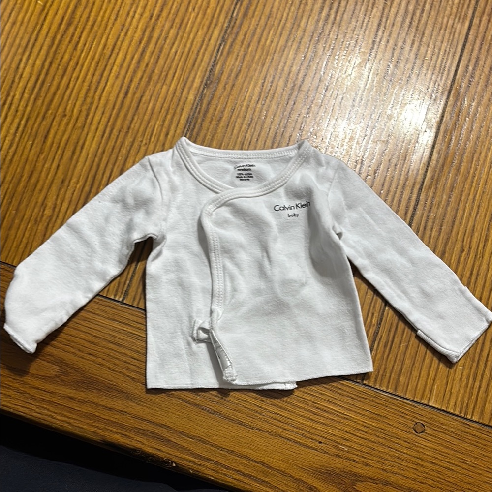 Calvin Klein Baby White Long Sleeve Shirt